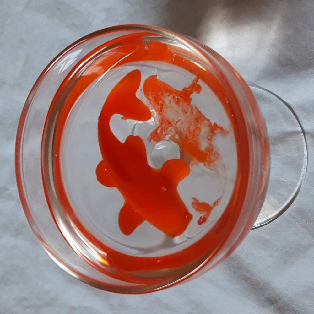 "Koi In A Cup" Art